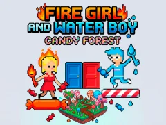 Fire Girl and Water Boy Candy Forest — δωρεάν online παιχνίδι