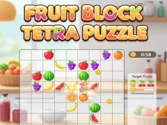 Fruit Block Tetra Puzzle — δωρεάν online παιχνίδι