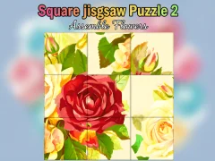 Square jigsaw Puzzle 2  Assemble Flowers — δωρεάν online παιχνίδι