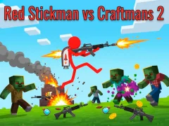 Red Stickman Vs Craftmans 2 — δωρεάν online παιχνίδι