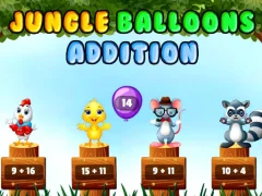 Jungle Balloons Addition — δωρεάν online παιχνίδι