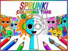 Sprunki Coloring Time — δωρεάν online παιχνίδι