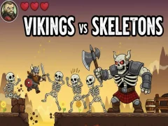 Vikings Vs Skeletons — δωρεάν online παιχνίδι