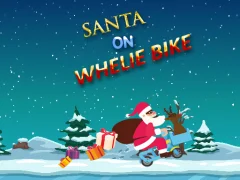 Santa On Wheelie Bike — δωρεάν online παιχνίδι