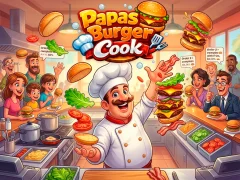 Papas Burger Cook — δωρεάν online παιχνίδι