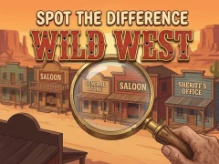 Spot The Difference Wild West — δωρεάν online παιχνίδι