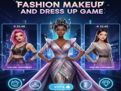 Fashion Makeup And Dress Up Game — δωρεάν online παιχνίδι