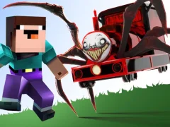Noob vs Spider Train — δωρεάν online παιχνίδι