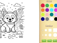 Dog Coloring Book — δωρεάν online παιχνίδι