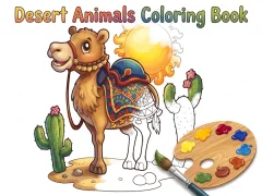 Desert Animals Coloring Book — δωρεάν online παιχνίδι