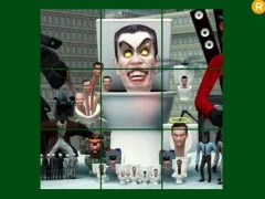 Skibidi Toilet Sliding Puzzle — δωρεάν online παιχνίδι
