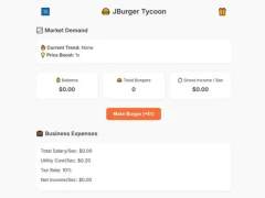 Jburger Tycoon — δωρεάν online παιχνίδι