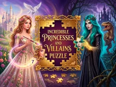 Incredible Princesses and Villains Puzzle — δωρεάν online παιχνίδι