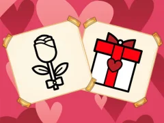 Valentine Present Coloring — δωρεάν online παιχνίδι