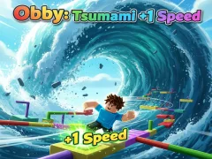 Obby: Tsunami +1 speed — δωρεάν online παιχνίδι