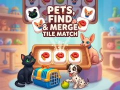 Pets, Find and Merge Tile Match — δωρεάν online παιχνίδι