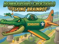 Bombardiro Crocodilo Flying Brainrot — δωρεάν online παιχνίδι