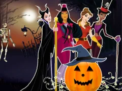 Princesses Halloween Night — δωρεάν online παιχνίδι