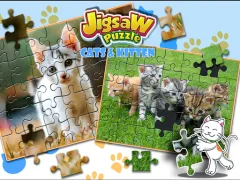 Jigsaw Puzzle Cats & Kitten — δωρεάν online παιχνίδι