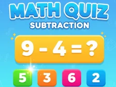 Math Quiz - Subtraction — δωρεάν online παιχνίδι