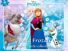 Anna Frozen Jigsaw Puzzle Collection — δωρεάν online παιχνίδι