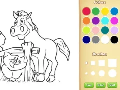 Farm Animals Coloring Book for Kids — δωρεάν online παιχνίδι