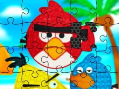 Funny Birds Pop It Jigsaw — δωρεάν online παιχνίδι