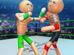 Police Stick Man Wrestling Fighting — δωρεάν online παιχνίδι
