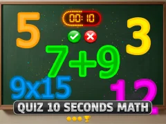 Quiz 10 Seconds Math — δωρεάν online παιχνίδι