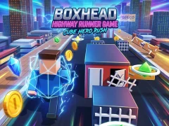 Boxhead Highway Runner Game — δωρεάν online παιχνίδι
