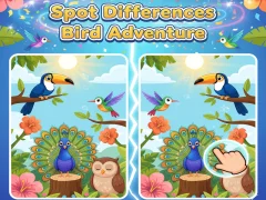 Spot Differences Bird Adventure — δωρεάν online παιχνίδι