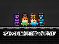 Steve and Alex vs Fnaf — δωρεάν online παιχνίδι