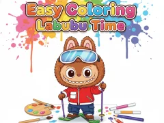 Easy Coloring Labubu Time — δωρεάν online παιχνίδι