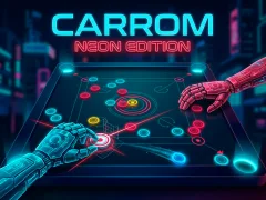 Carrom Neon Edition — δωρεάν online παιχνίδι
