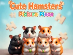 Cute Hamsters Picture piece — δωρεάν online παιχνίδι