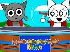 Sprunki: Talking Gray & Wenda News — δωρεάν online παιχνίδι