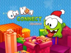 Om Nom Connect Christmas — δωρεάν online παιχνίδι