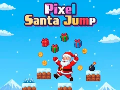Pixel Santa Jump — δωρεάν online παιχνίδι