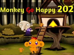 Monkey Go Happy Stage 202 — δωρεάν online παιχνίδι