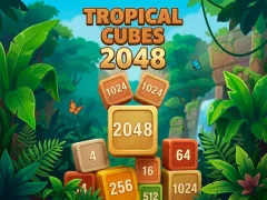 Tropical Cubes 2048 — δωρεάν online παιχνίδι