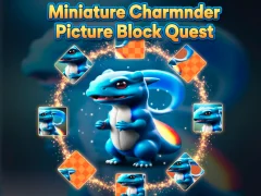 Miniature Charmander Picture Block Quest — δωρεάν online παιχνίδι