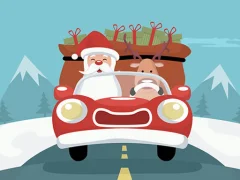 Santa Giving Presents Jigsaw — δωρεάν online παιχνίδι