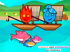 FireBoy And WaterGirl Go Fishing — δωρεάν online παιχνίδι
