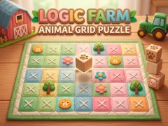 Logic Farm: Animal Grid Puzzle — δωρεάν online παιχνίδι