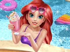 Mermaid Princess Pool Time — δωρεάν online παιχνίδι