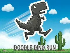 Doodle Dino Run — δωρεάν online παιχνίδι