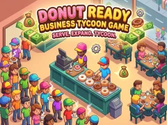 Donut Ready Business Tycoon Game — δωρεάν online παιχνίδι