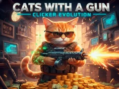 Cats with a Gun Clicker Evolution — δωρεάν online παιχνίδι