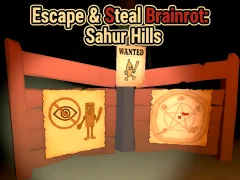 Escape & Steal Brainrot: Sahur Hills — δωρεάν online παιχνίδι