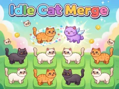Idlle Cat Merge — δωρεάν online παιχνίδι